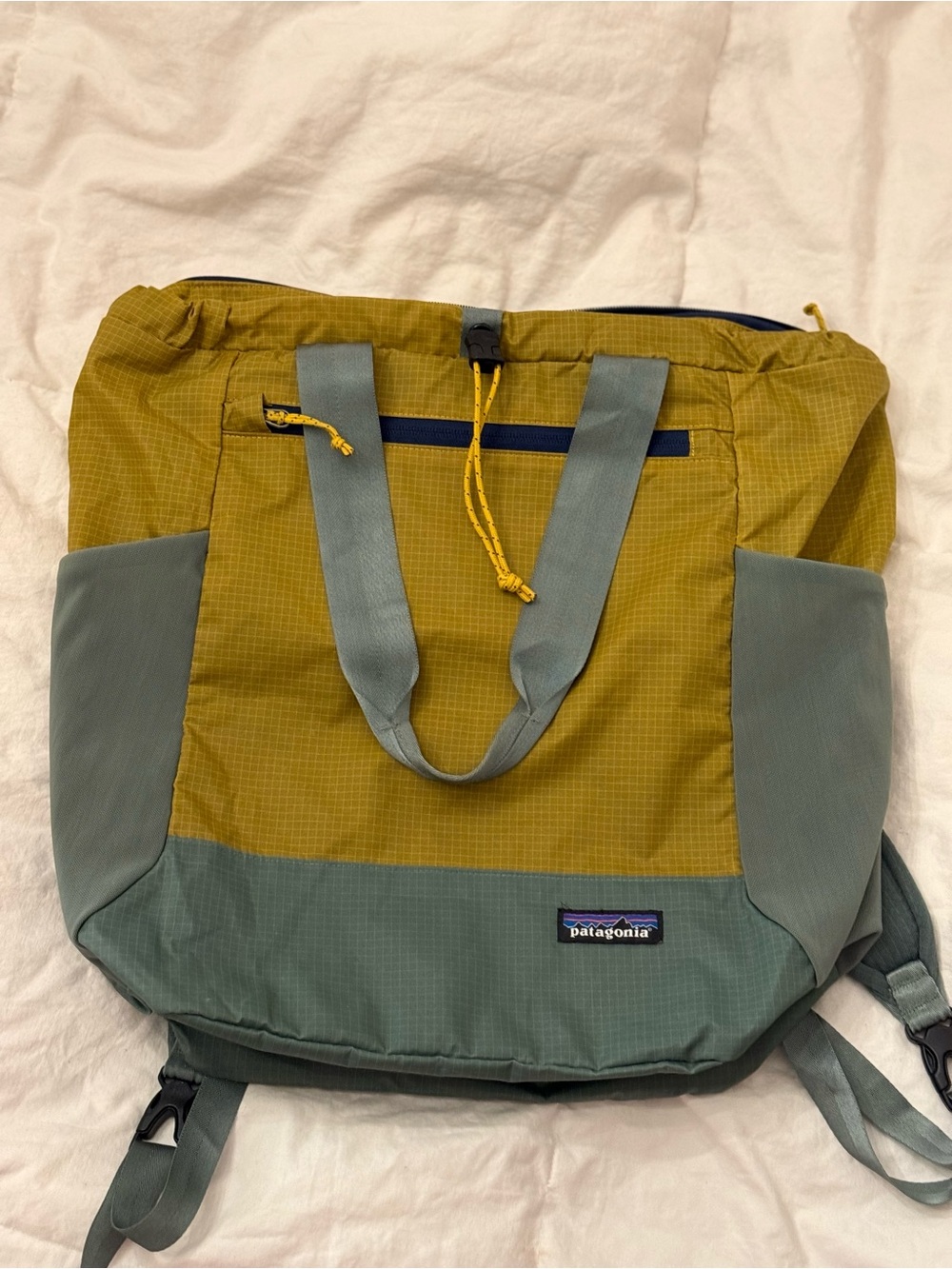 Patagonia Hemlock Green ultralight black hole tote pack Backpack